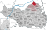 Lage der Gemeinde Achstetten im Landkreis Biberach