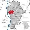 Lage der Gemeinde Affing im Landkreis Aichach-Friedberg
