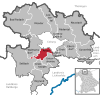 Lage der Gemeinde Ahorn im Landkreis Coburg