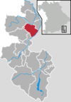 Lage der Gemeinde Ainring im Landkreis Berchtesgadener Land