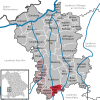 Lage der Gemeinde Aletshausen im Landkreis Günzburg
