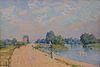 Alfred Sisley The Road to Hampton Court 1874 Neue Pinakothek Munich München.JPG