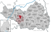 Lage der Gemeinde Alleshausen im Landkreis Biberach