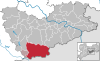 Lage der Stadt Altenberg im Landkreis Sächsische Schweiz-Osterzgebirge