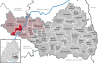Lage der Gemeinde Altheim im Landkreis Biberach