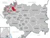 Lage der Gemeinde Altshausen im Landkreis Ravensburg