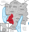 Lage der Gemeinde Andechs im Landkreis Starnberg