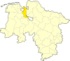 Lage des Landkreises Wesermarsch in Niedersachsen
