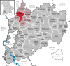 Lage der Marktgemeinde Babenhausen im Landkreis Unterallgäu