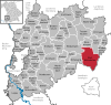 Lage der Stadt Bad Wörishofen im Landkreis Unterallgäu