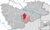Lage der Gemeinde Bahretal im Landkreis Sächsische Schweiz-Osterzgebirge