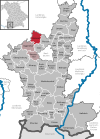 Lage der Gemeinde Baisweil im Landkreis Ostallgäu