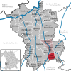 Lage der Gemeinde Balzhausen im Landkreis Günzburg