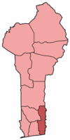 Karte Bistum Porto Novo