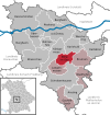 Lage der Gemeinde Berg im Gau im Landkreis Neuburg-Schrobenhausen