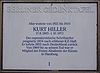 Berliner Gedenktafel für Kurt Hiller, Berlin, Hähnelstraße 9.jpg