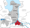 Lage der Gemeinde Berne im Landkreis Wesermarsch