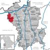 Lage der Gemeinde Bibertal im Landkreis Günzburg