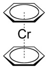 Strukturformel von Bis(benzol)chrom