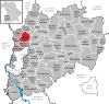 Lage der Gemeinde Boos im Landkreis Unterallgäu