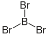 Struktur von Bortribromid