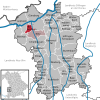 Lage der Gemeinde Bubesheim im Landkreis Günzburg