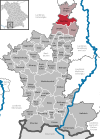 Lage der Stadt Buchloe im Landkreis Ostallgäu