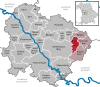 Lage der Gemeinde Burgsalsch im Landkreis Weißenburg-Gunzenhausen