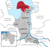 Lage der Gemeinde Butjadingen im Landkreis Wesermarsch