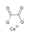 Strukturformel Calciumoxalat