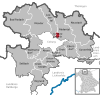 Lage der Gemeinde Dörfles-Esbach im Landkreis Coburg