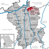 Lage der Gemeinde Dürrlauingen im Landkreis Günzburg