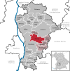 Lage der Gemeinde Dasing im Landkreis Aichach-Friedberg