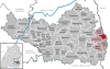 Lage der Gemeinde Dettingen im Landkreis Biberach
