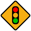 Diamond road sign traffic lights.svg