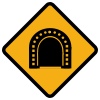 Diamond road sign tunnel.svg