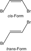 Struktur von 1,2-Dibromethen