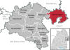 Lage der Gemeinde Dischingen im Landkreis Heidenheim