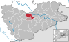 Lage der Stadt Dohna im Landkreis Sächsische Schweiz-Osterzgebirge