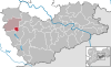 Lage der Gemeinde Dorfhain im Landkreis Sächsische Schweiz-Osterzgebirge