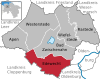 Lage der Gemeinde Edewecht im Landkreis Ammerland