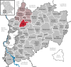 Lage der Gemeinde Egg an der Günz im Landkreis Unterallgäu