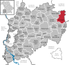 Lage der Gemeinde Ettringen im Landkreis Unterallgäu