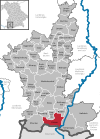 Lage der Stadt Füssen im Landkreis Ostallgäu