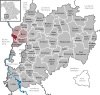 Lage der Gemeinde Fellheim im Landkreis Unterallgäu