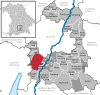Lage des Gemeindefreien Gebiets im Landkreis München
