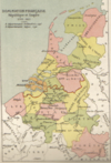 Carte de la région indiquant sa division en départements