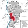 Lage der Stadt Friedberg im Landkreis Aichach-Friedberg