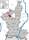 Lage der Gemeinde Friesenried im Landkreis Ostallgäu