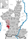 Lage der Gemeinde Görisried im Landkreis Ostallgäu